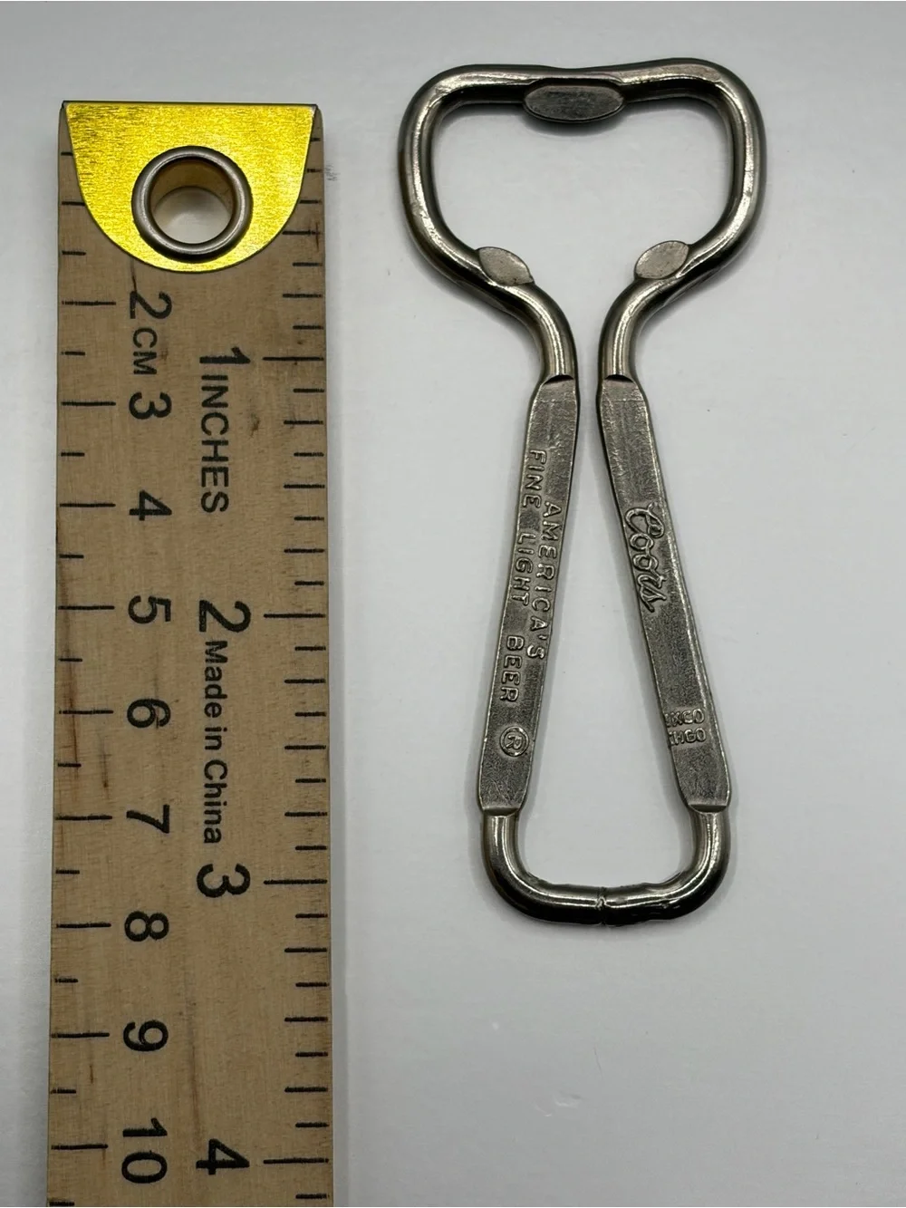 Vintage Coors Light Beer Metal Bottle Opener - Fine Light Beer Barware Retro